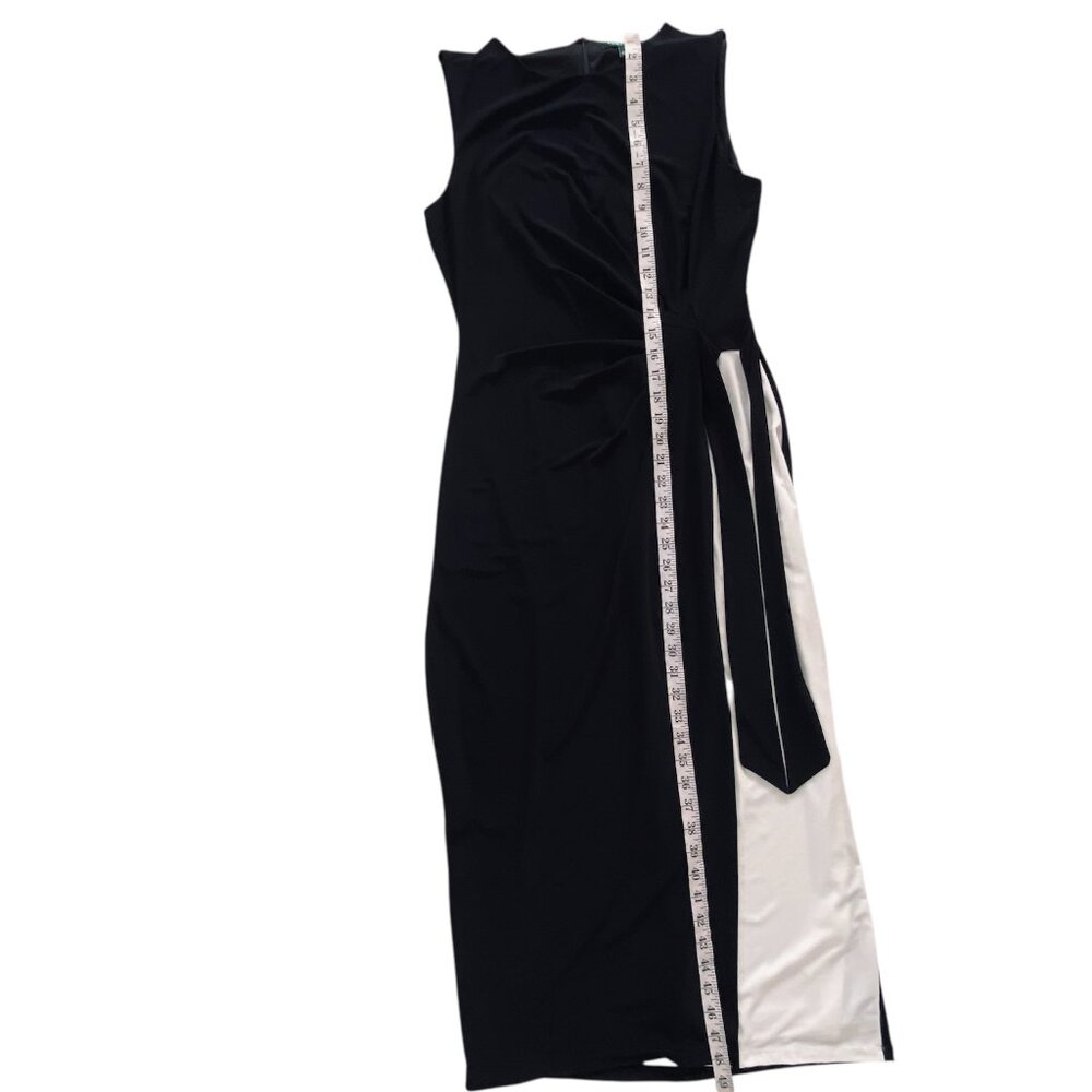 Lauren Ralph Lauren Black & White Sleeveless Dress S 10 - Picture 13 of 15